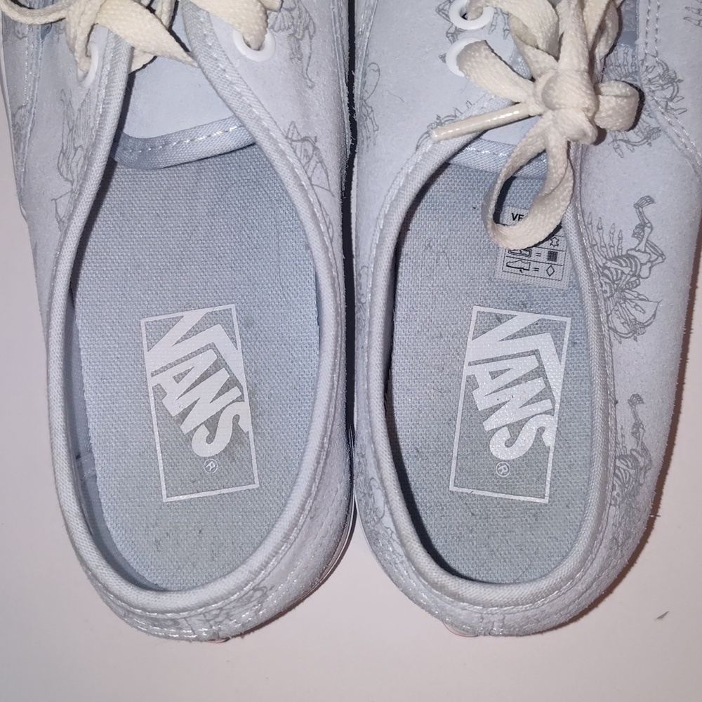 Vans Authentic Love You To Death Ballad Blue/True White Sneakers 2021 W8 M6.5 - Picture 6 of 11